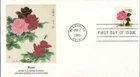 PINK ROSE JAPANESE WOOD BLOCK PRINT 1995    FLEETWOOD  CACHET FDC VF UNADDR
