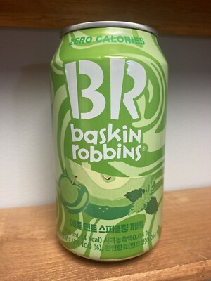 Baskin Robbins Apple Mint Sparkling Soda From Korea. 350 Ml Full