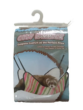 Ferret Hammock 14" X 14" Cozy Chinchilla Cloth Lined Plush Durable Assorted