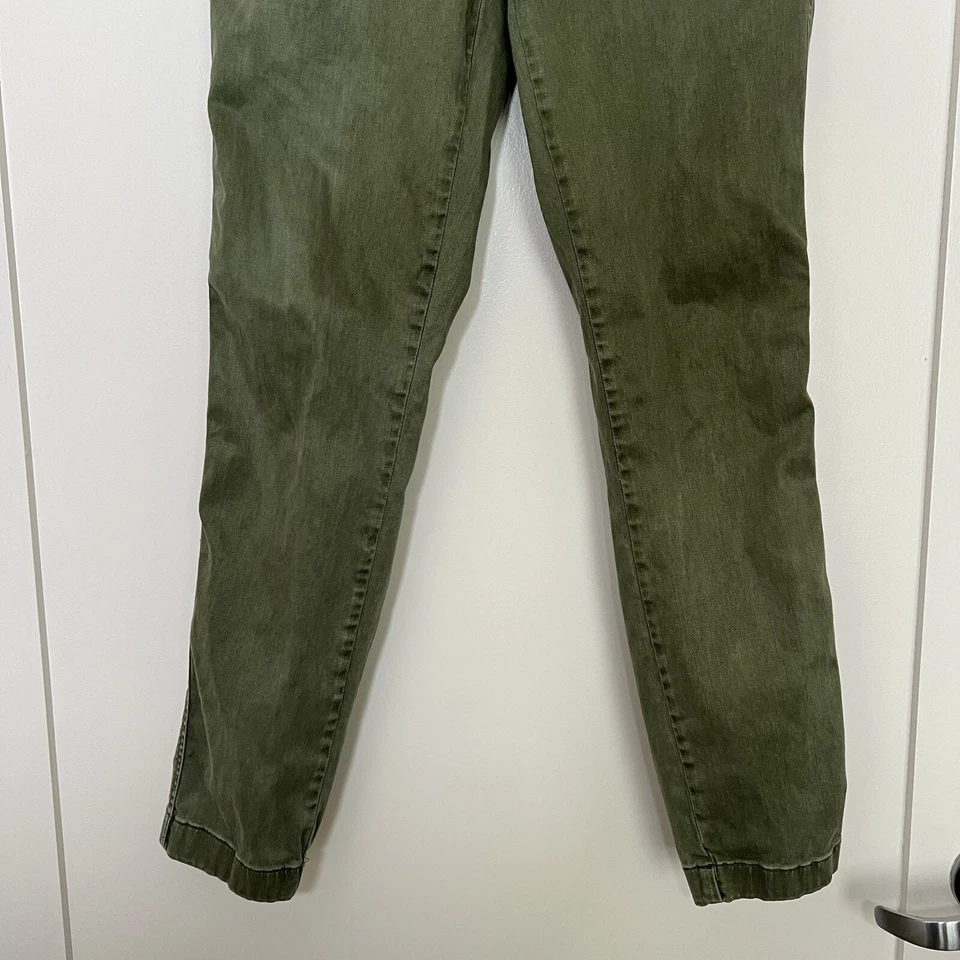 J Crew Pants Womens Sz 27 Green Straight Military Utility Pockets Lyocell Cotton - Image 3 of 4