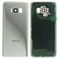 Samsung Galaxy S8 G950F Battery Housing Back Cover Plate Camera Lens Silver