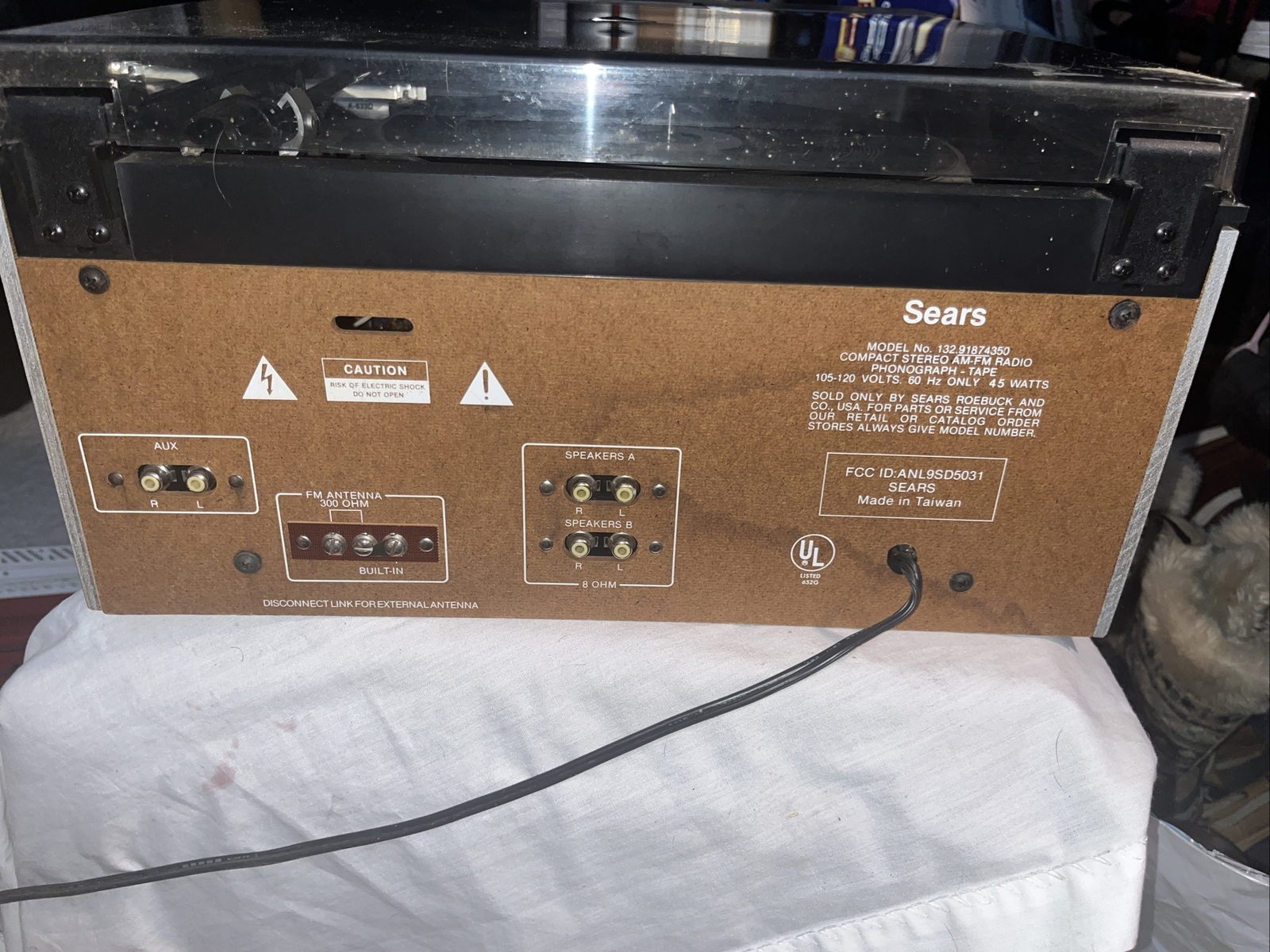 Sears AM/FM Stereo System 132.91948350 Dual Tape, Turntable Record Player Tested