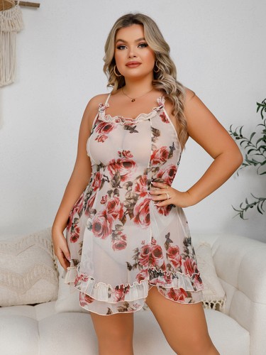 Womens Sexy Lingerie Sleepwear Lace Dress Underwear Babydoll Nightwear Plus Size - 第 100/152 張圖片