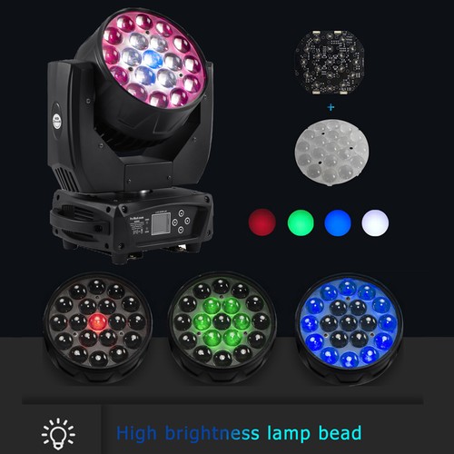 2PCS 380W LED Moving Head Light RGBW Zoom Beam Stage Wash Lighting DJ Party Lamp - Picture 14 of 22