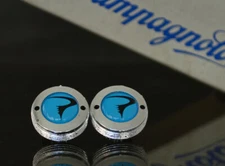 Pinarello crankset dust caps fit shimano campagnolo ofmega gipiemme blue 