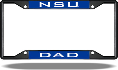 NSU DAD Black License Plate Frame
