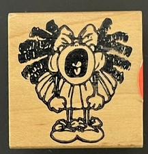 Crying Screaming Angry Mad Kid Child Throwing a Tantrum Fit Wood Rubber Stamp