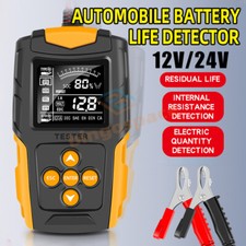 12V 24V Car Lead Acid BatteryTester LCD Charging Load Test Diagnostic Analyzer
