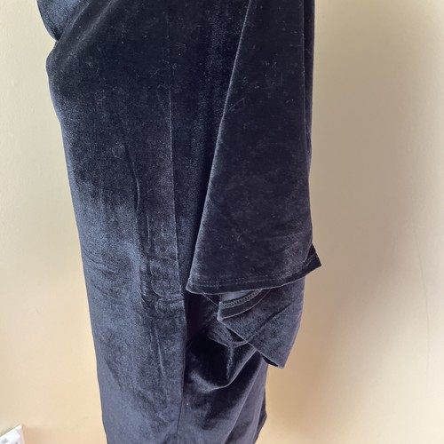 NWT SWEET PEA BY STACY FRATI Large Black Short Sleeve VelourTop - Picture 7 of 12