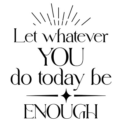 Boho Sticker 3'' Quote What You Do Is Enough Celestial Hippie Positive Power