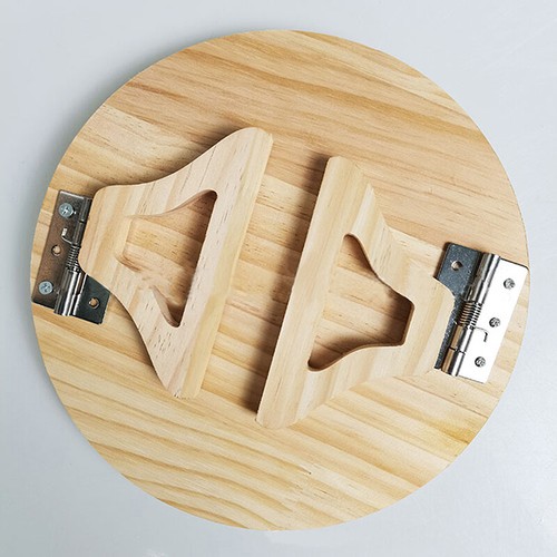Natural Wooden Sofa Arm Chair Tray Couch Table Snacks Drink Remote Organizer - Picture 9 of 10