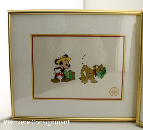 3 Limited Edition Disney Serigraphs Animation Cels Mickey, Pluto, Bambi, Donald - Picture 3 of 12