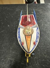 VINTAGE 1970s Tin toy MF215 The Milky Way Boat Sparking Works