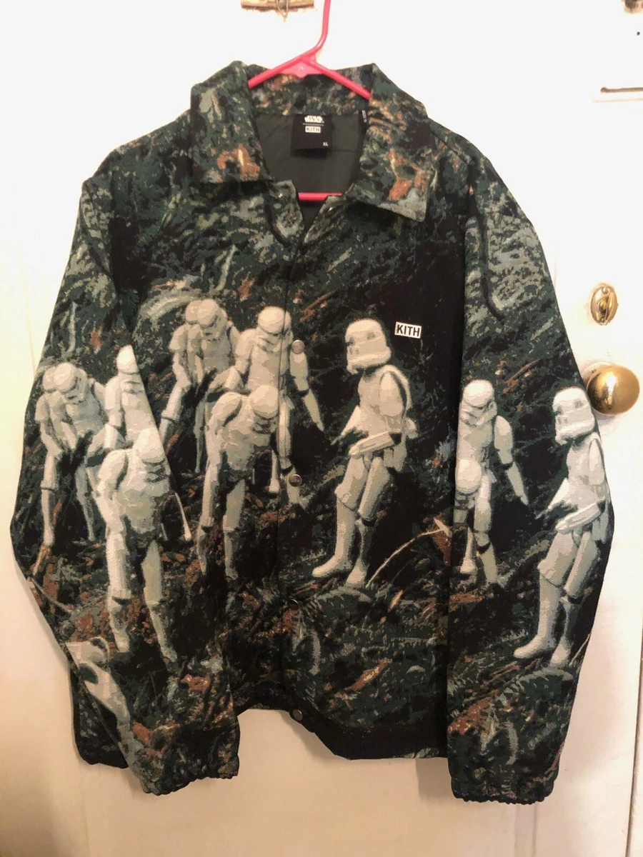 XL Star Wars KITH Endor Storm Trooper Coaches Jacket-Ready To Ship!