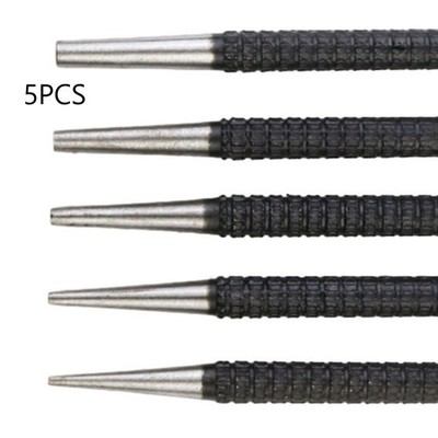 Nagelpunsch 5pcs Nagelpunch Bohrer Bit Löcher Punch Woodwork Langlebig