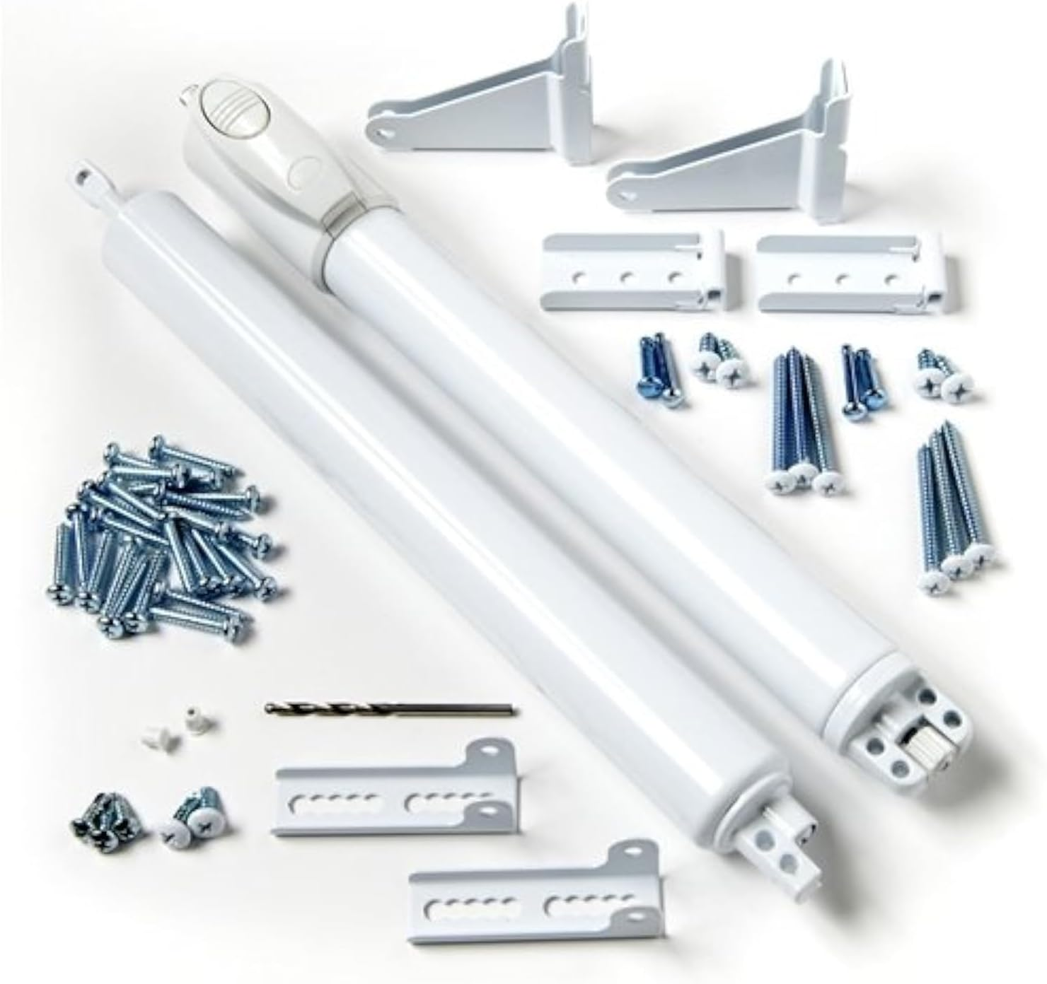Storm Door Top and Bottom Closer Kit in White Color