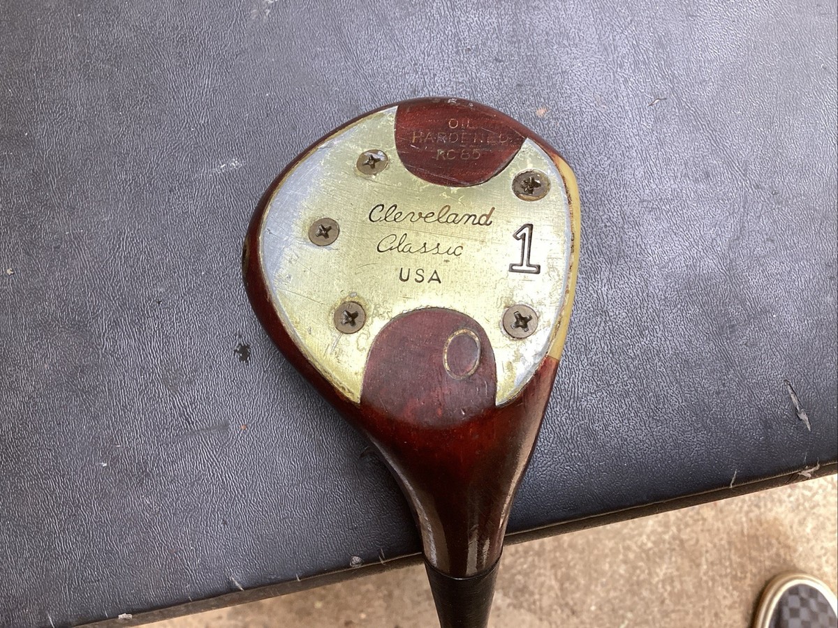 Cleveland Classic USA persimmon Oil Hardened RC 85 driver 44” | eBay