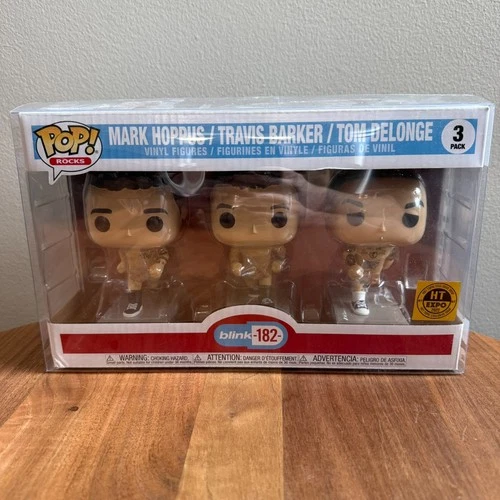 Funko - Pop! Rocks - Blink 182 - Mark, Travis & Tom 3 Pack - In Protection Case