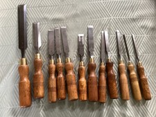 Woodworking Chisels - set of 12 - Brades co, T Sorby, Marples, Morrisons, Swift