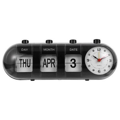 Page-Flip-Uhr, Kalender, Kapsel-, Einfache Wanduhr, Digitale Tischuhr, -Mat2912