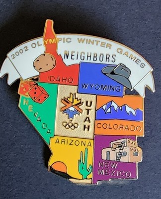 Rare VTG  2002 Olympic Winter Games Salt Lake City Neighbors pin