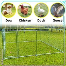 10 10ft Metal Outdoor Pet Dog Run House Kennel Cage Enclosure w/ Playpen