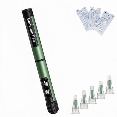 Gansulin  / Insulin Pen mit 5 Nadeln 31G x 25 x 8mm Und 3 sterilen Kartuschen.