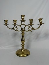 VTG Mid Century Brass 5 Arm Candelabra Made i...