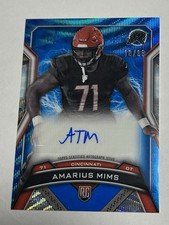 2024 Topps Resurgence Rookie Signature Amarius Mims #121 Blue Surge/99 (RC)