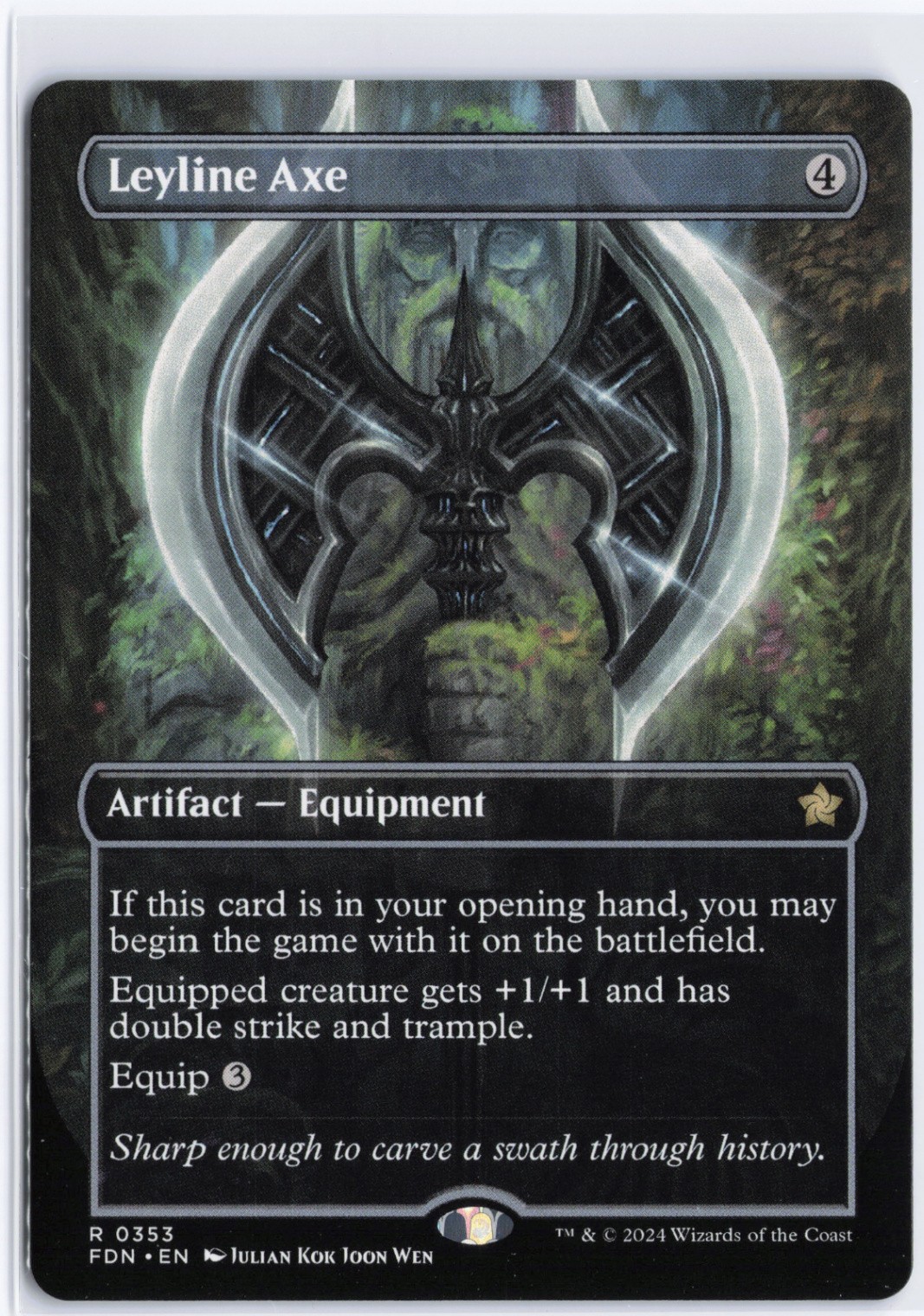 Leyline Axe (Borderless) R Foundations 353 NM