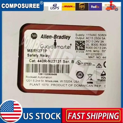 New 440R-N23131 AB 440R Single Function Safety Relays MSR127TP US Free Tax