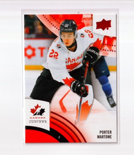 PORTER MARTONE '25 Upper Deck Team Canada RED FOIL card #41