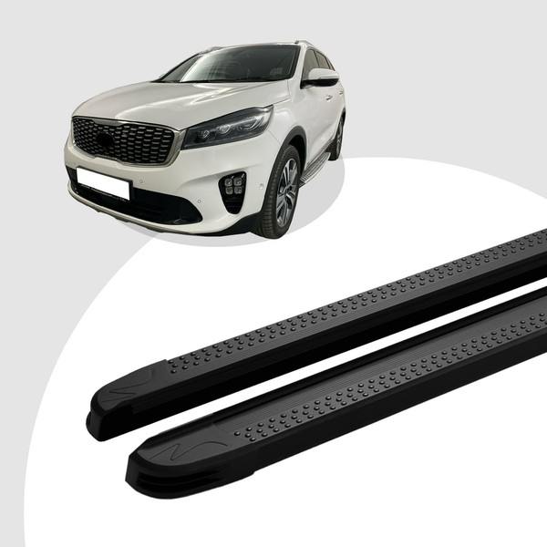 Trittbretter Passend FüR Kia Sorento Ab 2015-2020 (Model: Maja, Farbe: Schwarz)-image