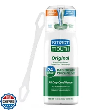 SmartMouth Original Activated Mouthwash and Tongue Cleaner, Bad Breath Suppor