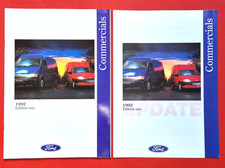 1992 FORD COMMERCIALS Brochure Fiesta Courier Escort Van P100 Transit Buses MINT