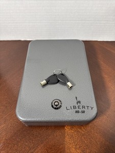 Liberty HD-50 Handgun Vault Lockbox 9.5" x 6.5" With Padded interior & Two Keys
