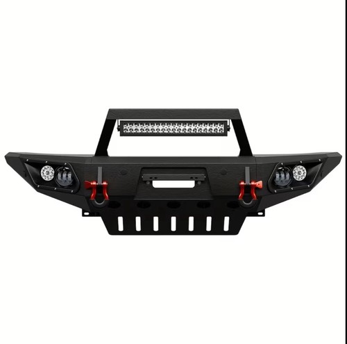✅ Pare choc avant 07-14 1ère génération FJ Cruiser HD avec plaque treuil et lumières LED - Photo 4/9