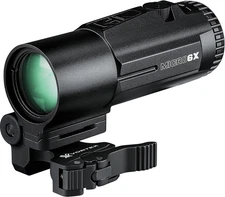 Optics Micro 6X Red Dot Sight Magnifier with Quick-Release Mount