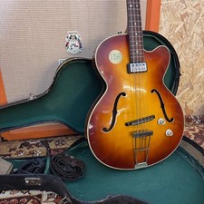 Vintage 1962 Hofner Senator Bass Sunburst Brunette Bass Guitar OHSC *1960s*