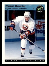 1993 Vladimir Malakhov 55 Islanders 8 Classic Games Hockey Sports Trading Card