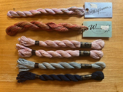 Caron Watercolours Wildflowers Clarks Pearl Cotton Embroidery Thread Floss