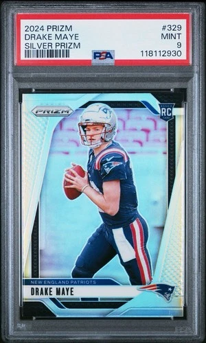 2024 Panini Prizm Drake Maye RC Silver PSA 9