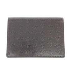 PEARLY GATES Master Bunny Edition Business Card Holder Leather Logo Pattern