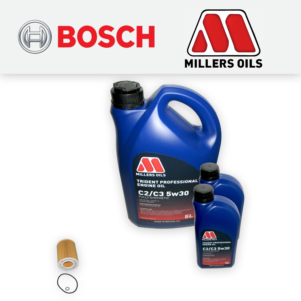 SERVICE KIT for BMW X3 (E83) 3.0I M54 OIL FILTER +7L 5w30 C2/C3 OIL (2004-2006)