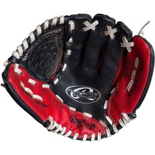 Rawlings Baseball Glove Youth 10.5" Right Hand Throw Red Black PL105BR
