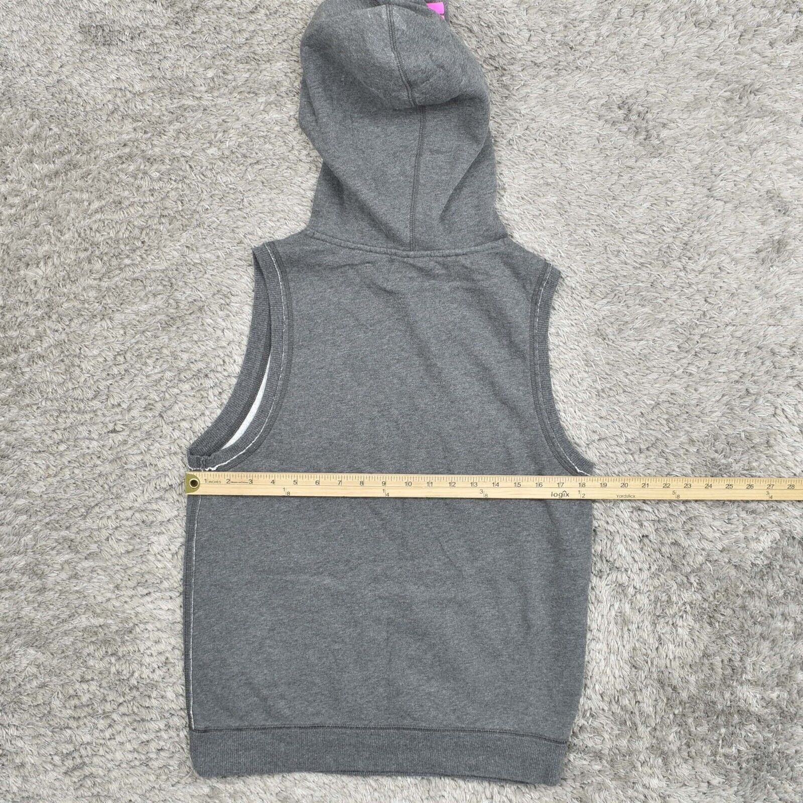 Under Armour Women's Size M Pullover Hoodie Tank Gray Sleevless Cotton thumbnail 4