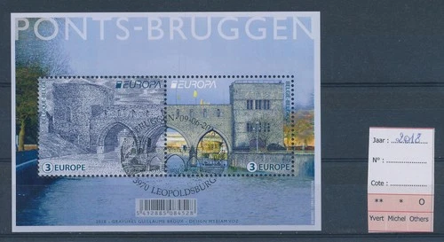 LS76983 Belgium 2018 CEPT bridges FDC good sheet used