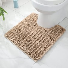 Bath Mat, Toilet Rugs U-Shaped, 24 X 20 Inches, 20x24 Beige