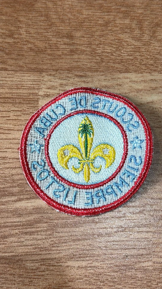 Scouts De Cuba Siempre Listos Boy Scout ALWAYS READY PATCH ORIGINAL 1940s - Image 2 of 2