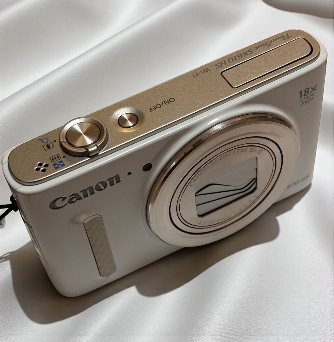 Mint] Canon PowerShot SX610 HS White Digital Camera w/Battery